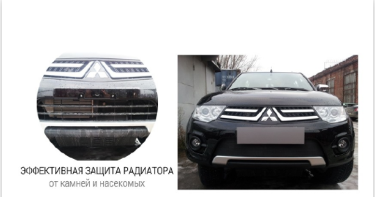 Защита радиатора "Standart" BMW X3 (2017-2021) чёрная купить недорого с доставкой в Баган