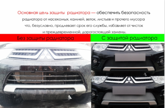 Защита радиатора "Standart" BMW X3 (2017-2021) чёрная купить недорого с доставкой в Баган