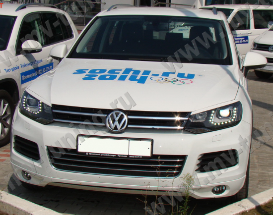 Накладки на фары (реснички) для Volkswagen Touareg (2nd generation) (2010-2015) купить недорого с доставкой в Баган